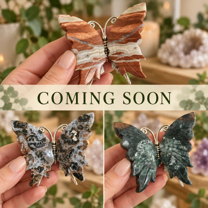 Crystal Butterfly Carvings