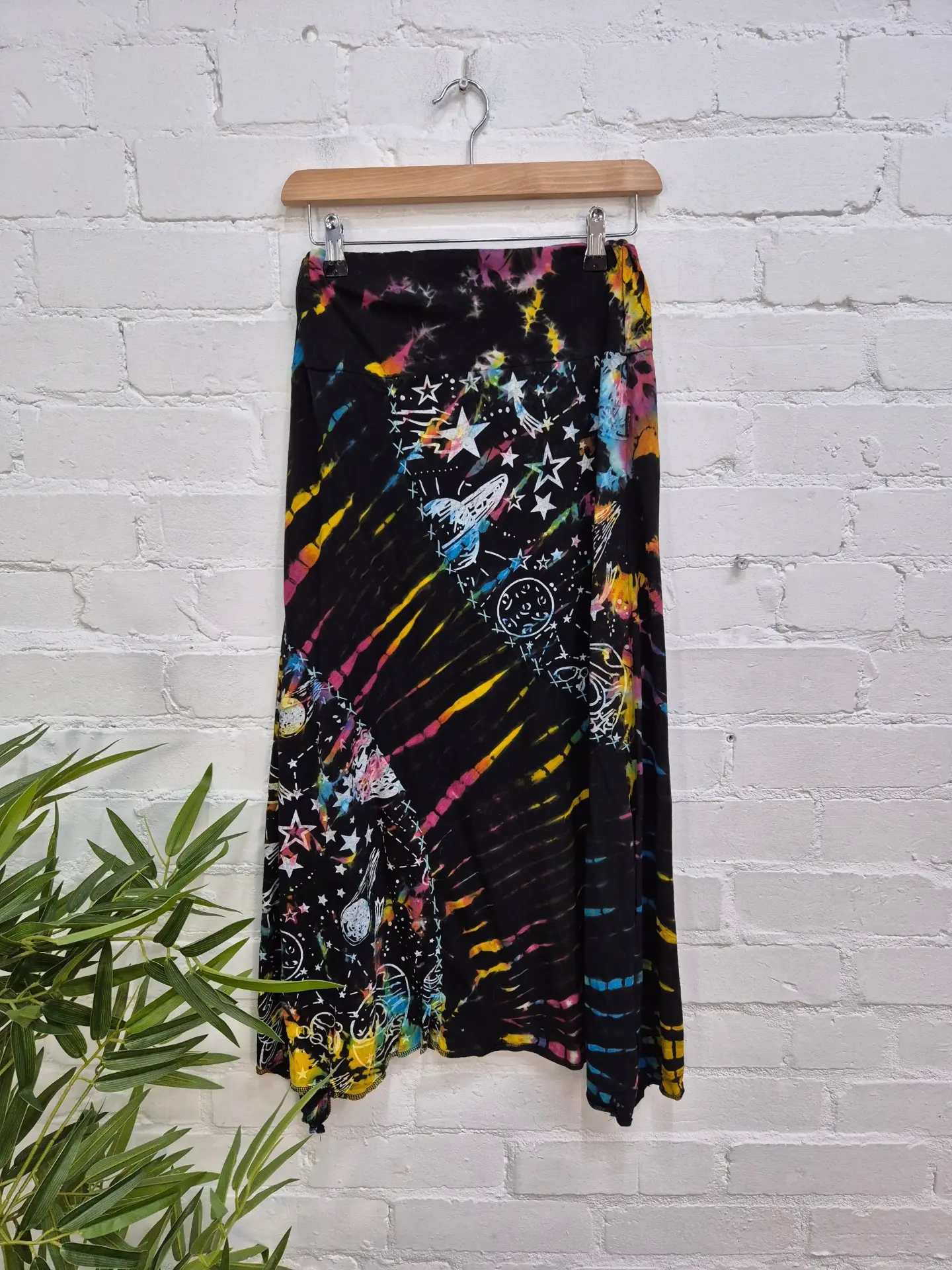 Tie - Dye Celestial Midi Skirt