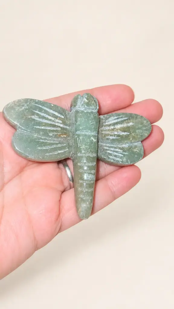 Green Aventurine Dragonfly