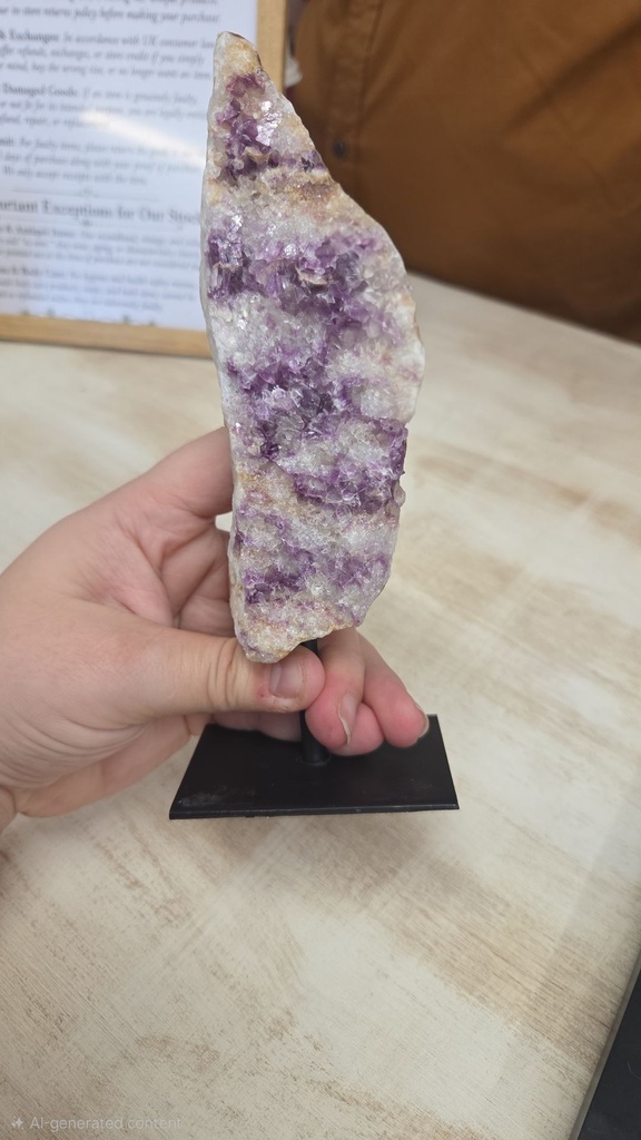Raw Fluorite on Custom Stand